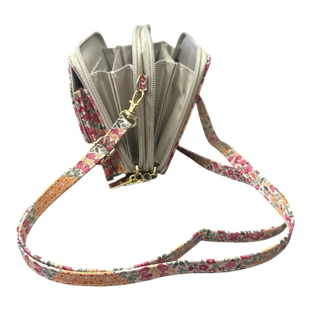 Mundi Floral Late Autumn Bloom Crossbody & Hip Hugger Bag With Safekeeper